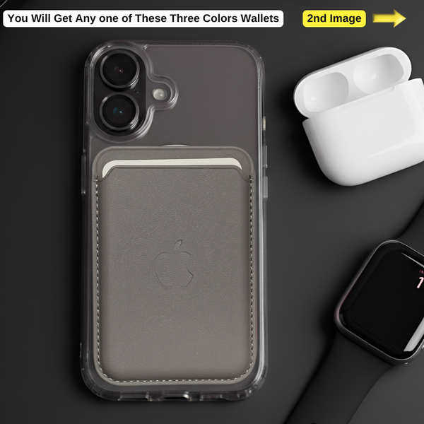 Grey Wallet Case for Apple iphone