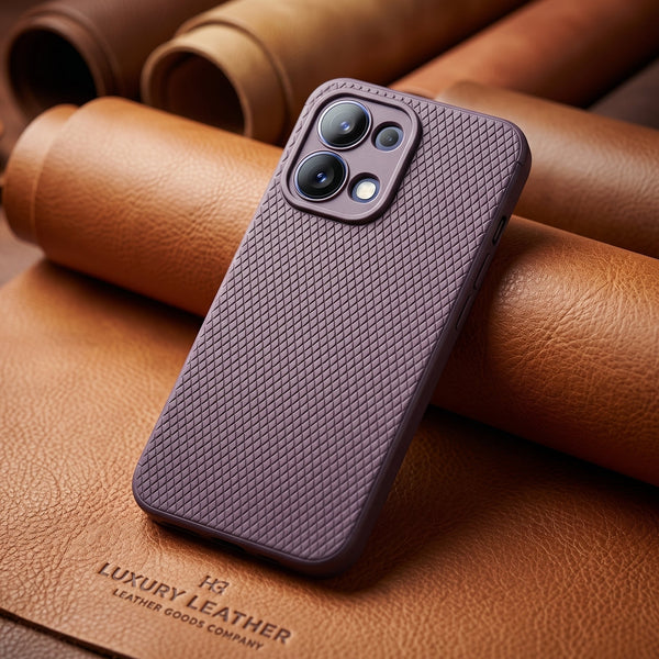 Deep Purple Line Wave Silicone Case for Oppo F31