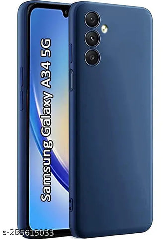 Dark Blue Candy Silicone Case for Samsung A34