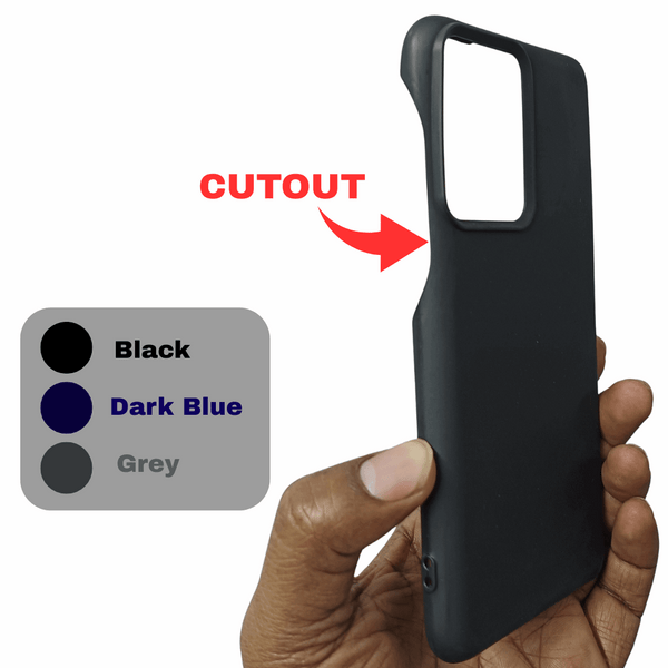 Dark Blue Silicone Case for Motorola Edge 50 Pro