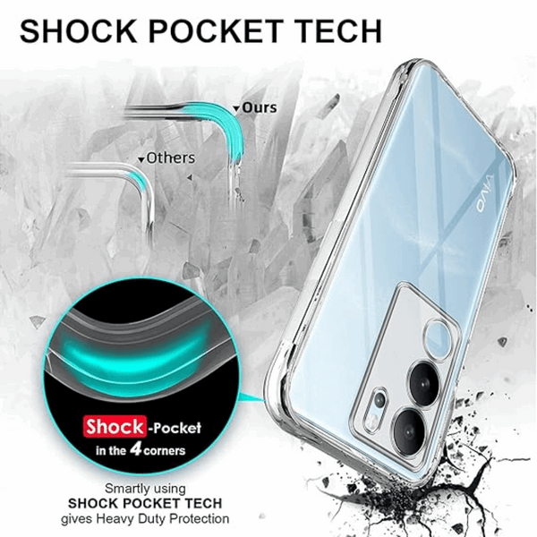 SilicaClear Transparent Silicone Case for Vivo V29 5G