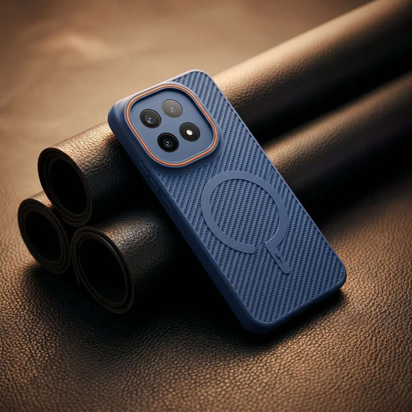 Gripon Dark Blue Silicone Case for  iQOO 15