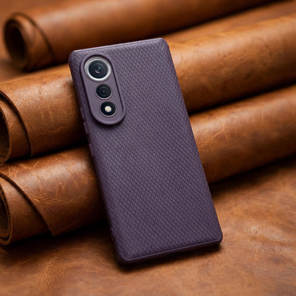 Deep Purple Line Wave Silicone Case for Tecno Pova Curve 5G