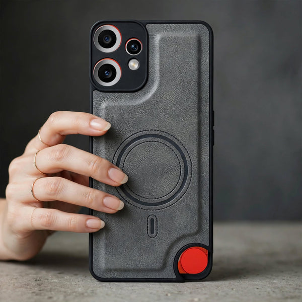 Crest Grey Leather Case for CMF PHONE 2 Pro