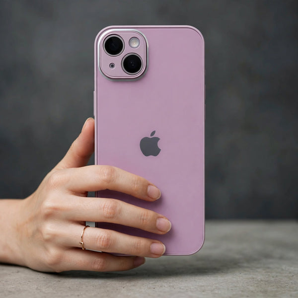 Lavender camera Safe mirror case for Apple iphone 14 plus