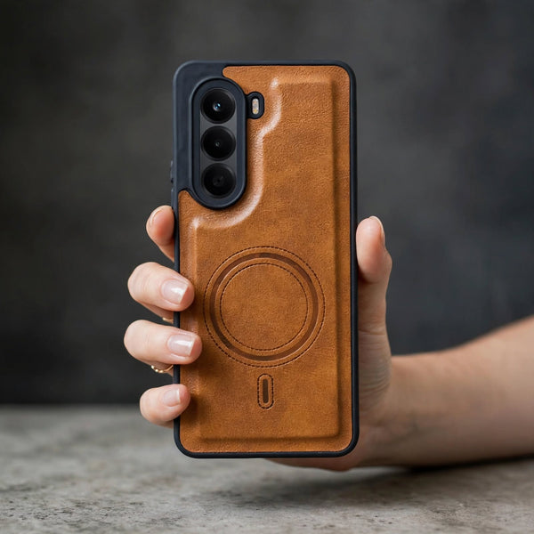 Crest Brown Leather Case for Oneplus Nord Ce 6 Lite