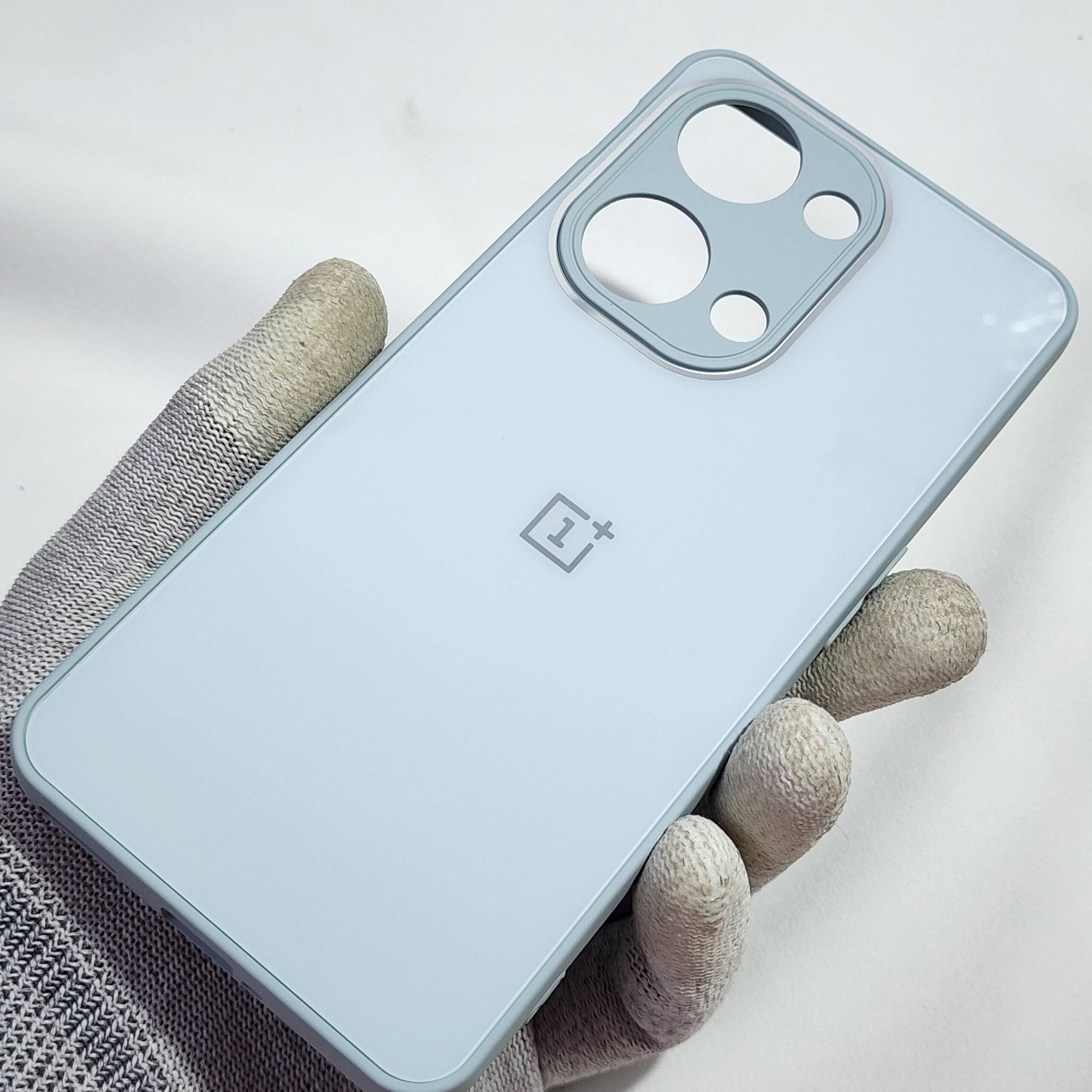 Grey camera Safe mirror case for Oneplus Nord 3