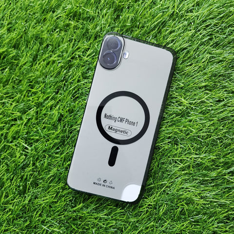 Black Shine Magsafe Transparent Case for CMF Nothing PHONE 1