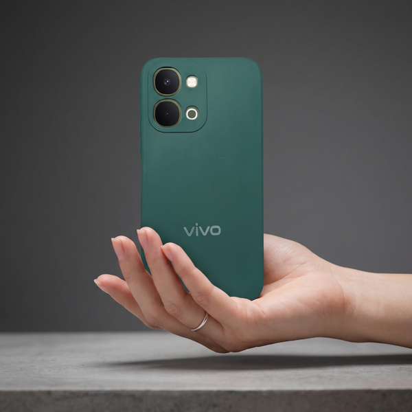 Dark Green Candy Silicone Case for Vivo T5X