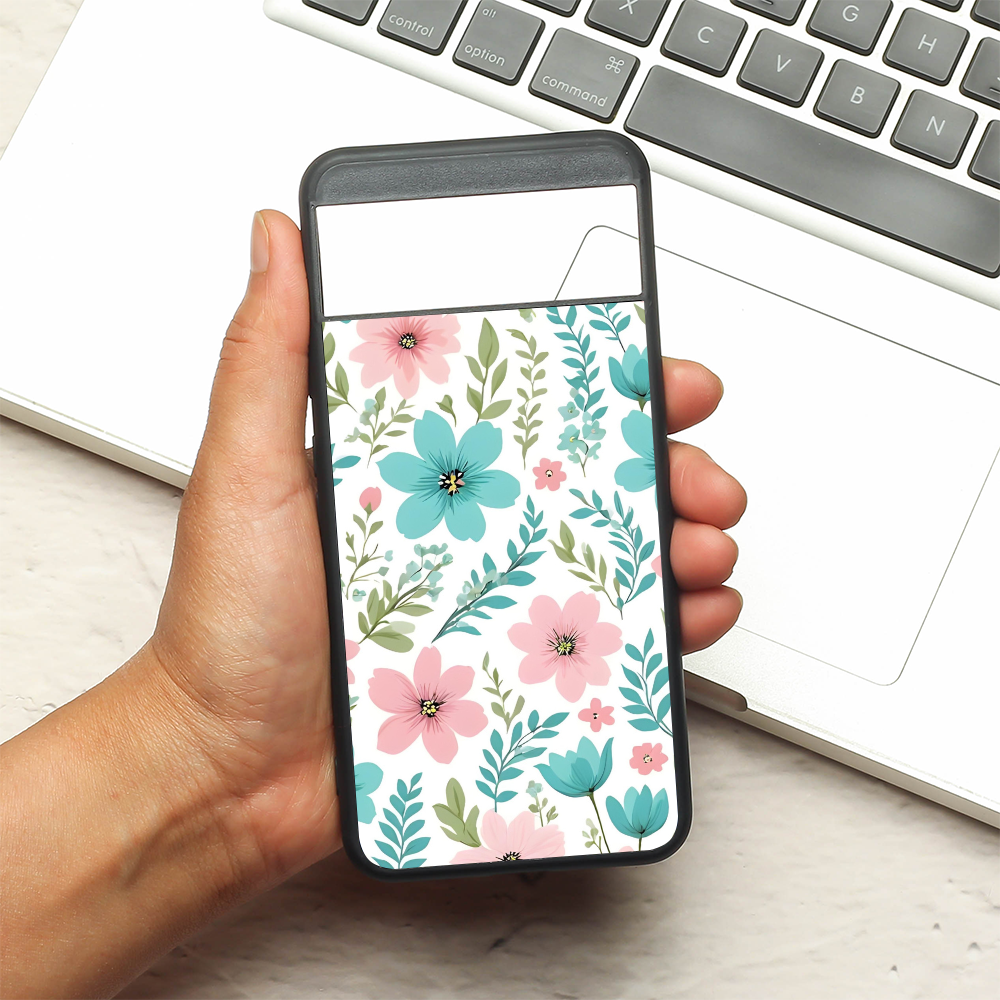 Floral Mist metal back case for Google Pixel 8A