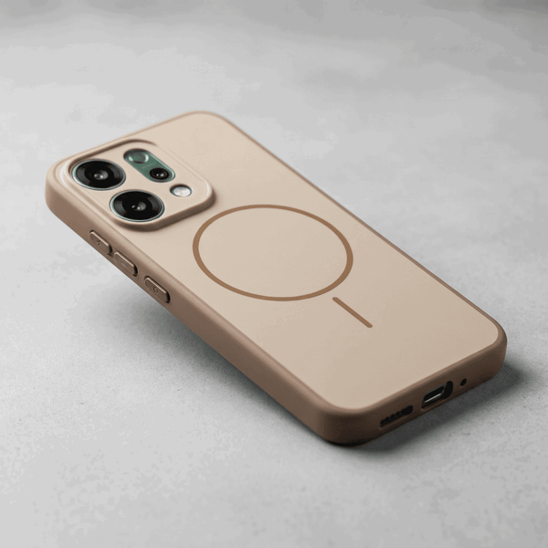 GripMate Brown Silicone case for Oppo Reno 14