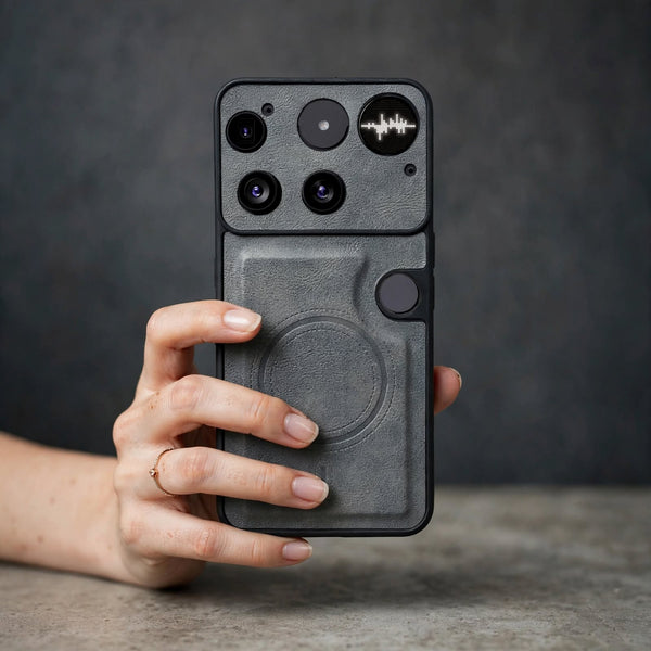 Crest Grey Leather Case for Nothing Phone 3