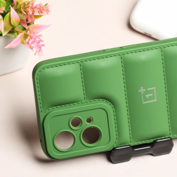 Dark Green Puffon silicone case for Oneplus Nord CE 2 Lite