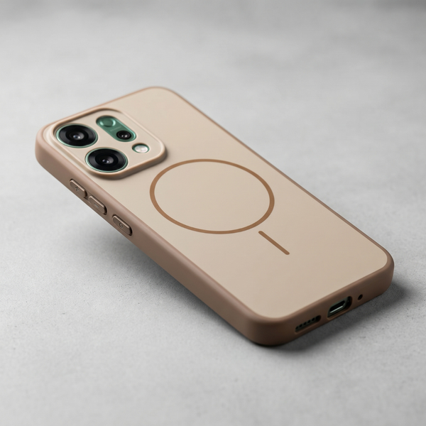 GripMate Brown Silicone case for Oppo Reno 14