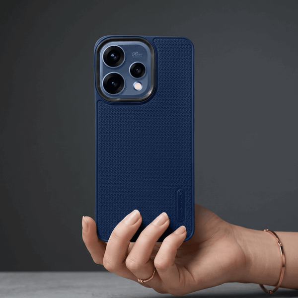 Blue DRAVIK Texture Silicone Case for Oppo Reno 15