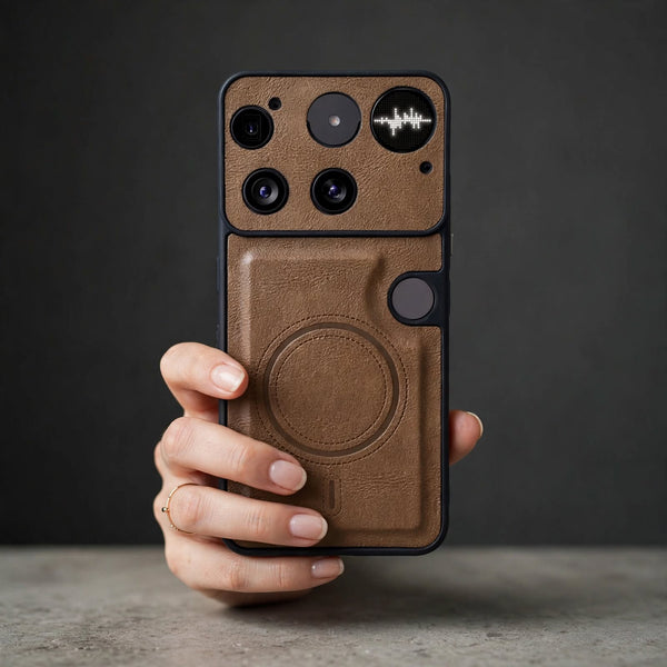 Crest Light Brown Leather Case for Nothing Phone 3