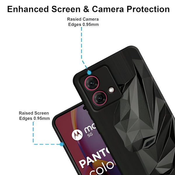 Superhero Engraved logo silicon Case for Motorola G84 5g