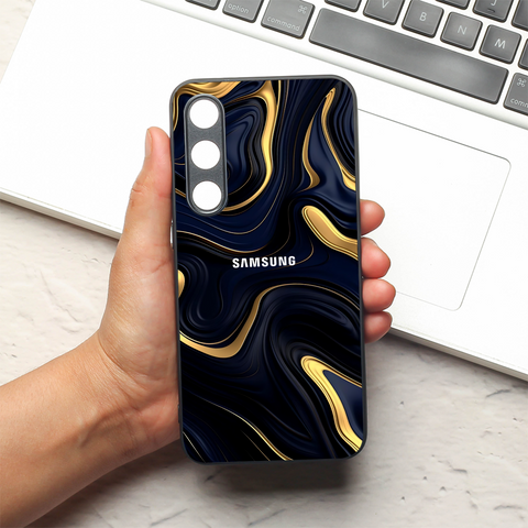 Noir Gold metal back case for Samsung S24 FE