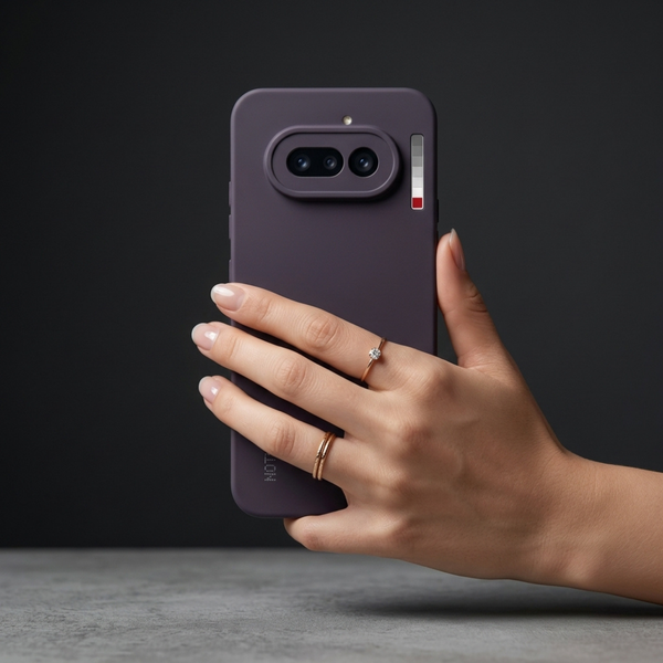 Deep Purple Camera Original Silicone case for Nothing Phone 4a