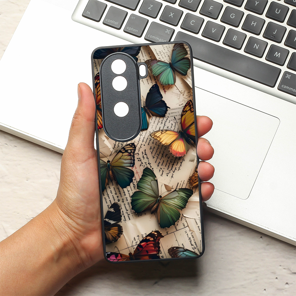 Butterfly Effect metal back case for Vivo V40e