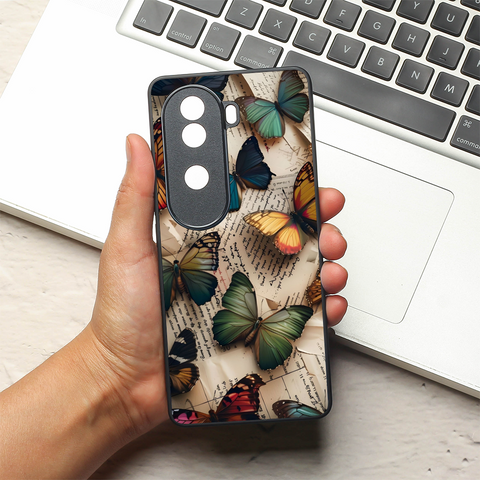 Butterfly Effect metal back case for Vivo V40e