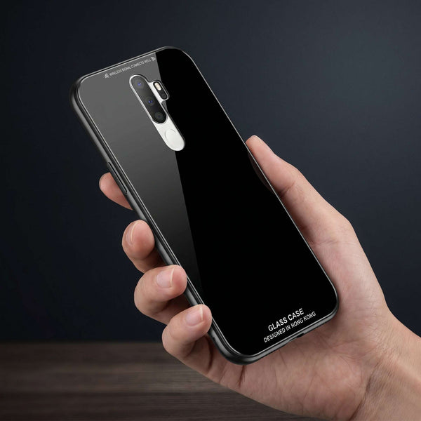 Black Glass case for Oppo A9 2020