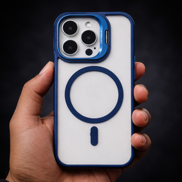 Dark Blue XINREEU Transparent Case for Apple iphone 14 Pro Max