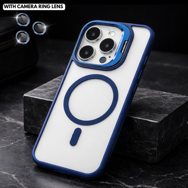 Dark Blue XINREEU Transparent Case for Apple iphone 14 Pro Max