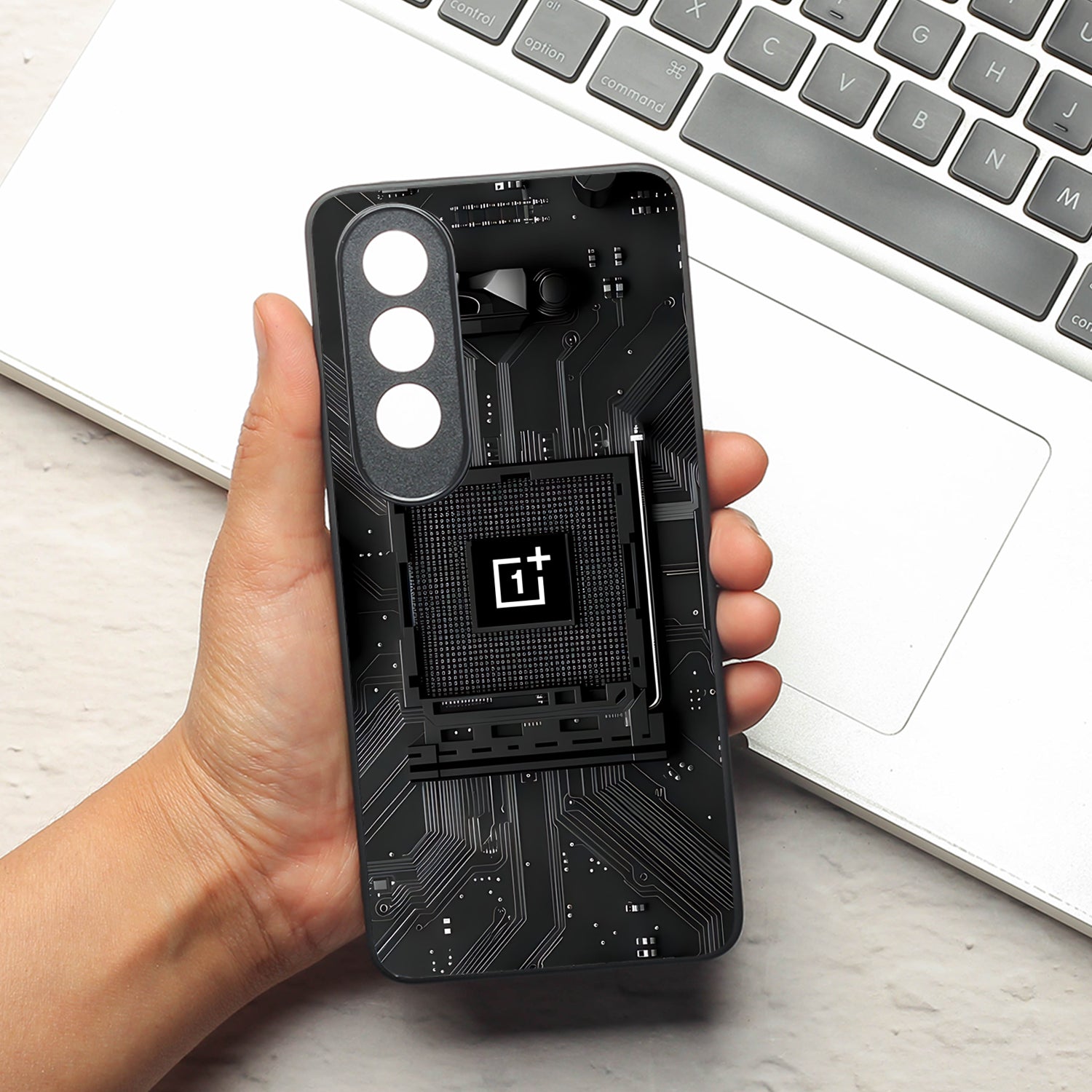 Microchip metal back case for Oneplus Nord CE 4