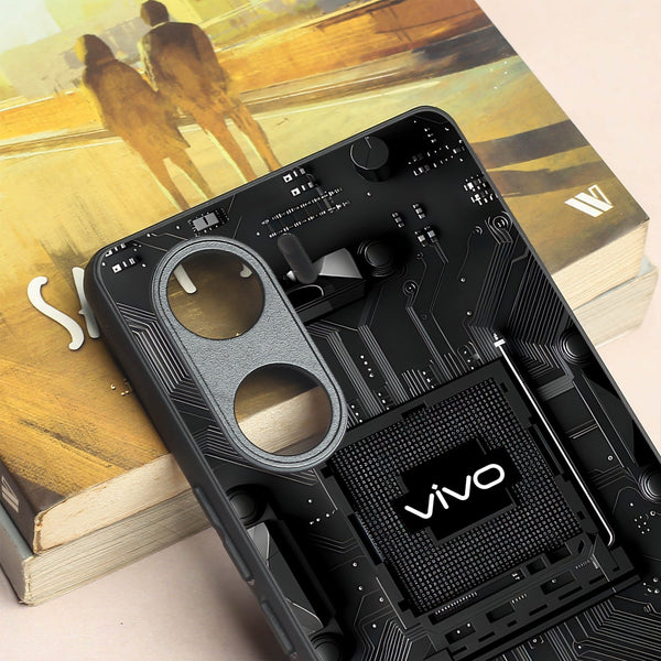 Microchip metal back case for Vivo V29e