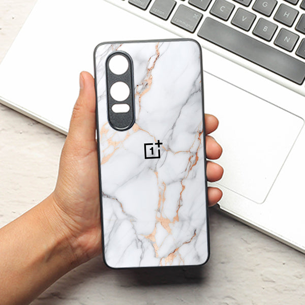Copper Luxe Marble metal back case for Oneplus Nord CE 4 Lite