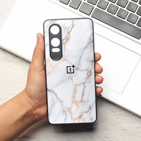 Copper Luxe Marble metal back case for Oneplus Nord CE 4 Lite