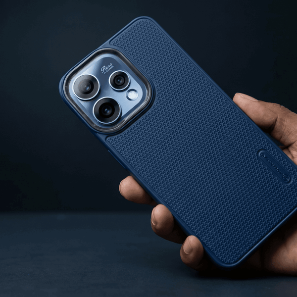 Blue DRAVIK Texture Silicone Case for Oppo Reno 15
