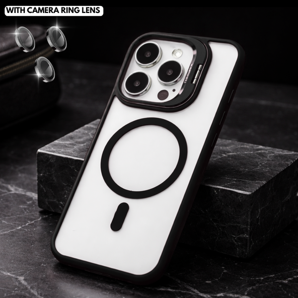 Black XINREEU Transparent Case for Apple iphone 15 Pro max