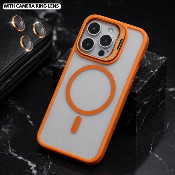 Orange XINREEU Transparent Case for Apple iphone 15 Pro