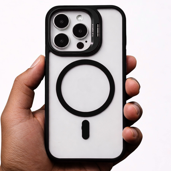 Black XINREEU Transparent Case for Apple iphone 15 Pro max