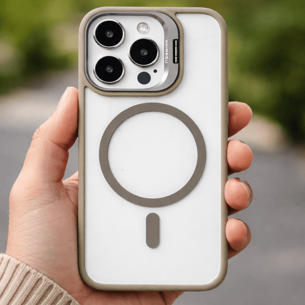 Grey XINREEU Transparent Case for Apple iphone 14 Pro
