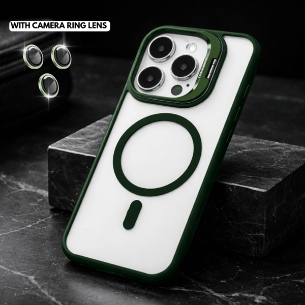 Dark Green XINREEU Transparent Case for Apple iphone 14 Pro