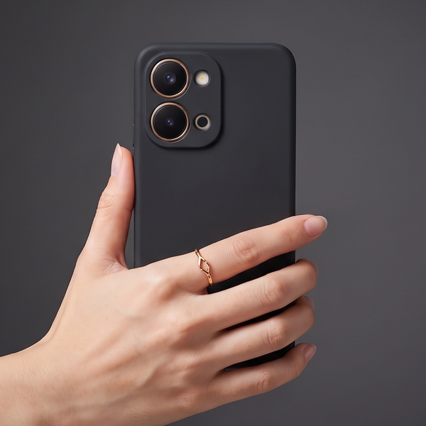 Black Candy Silicone Case for Vivo T5X
