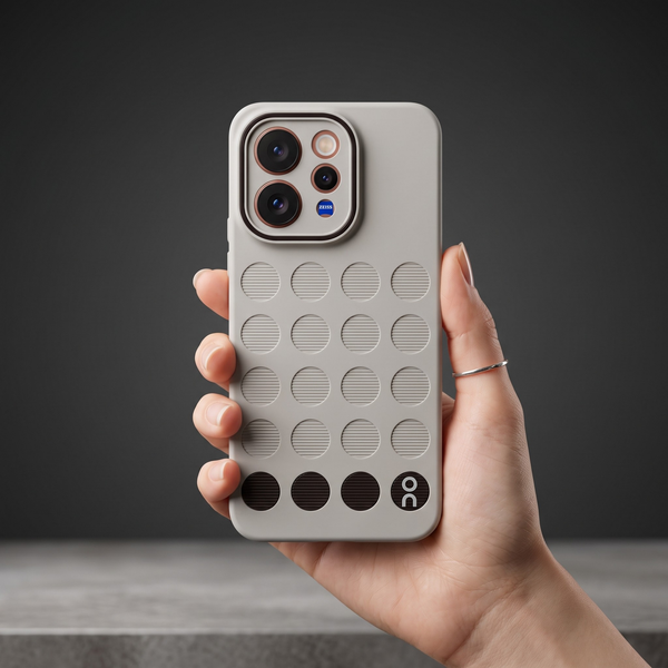 Stack Grey Silicone Case for Vivo V70 ELITE