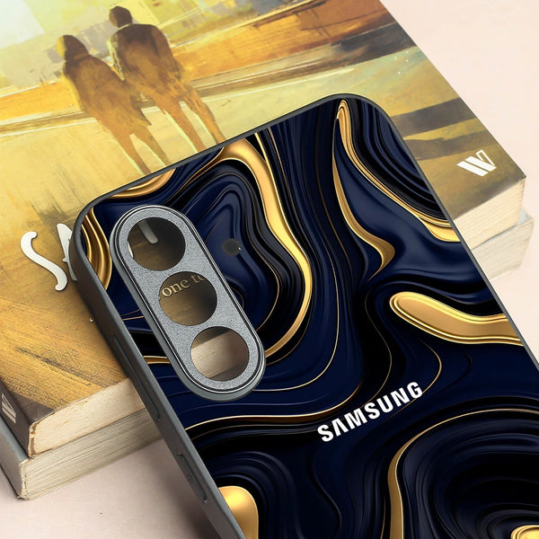 Noir Gold metal back case for Samsung A55
