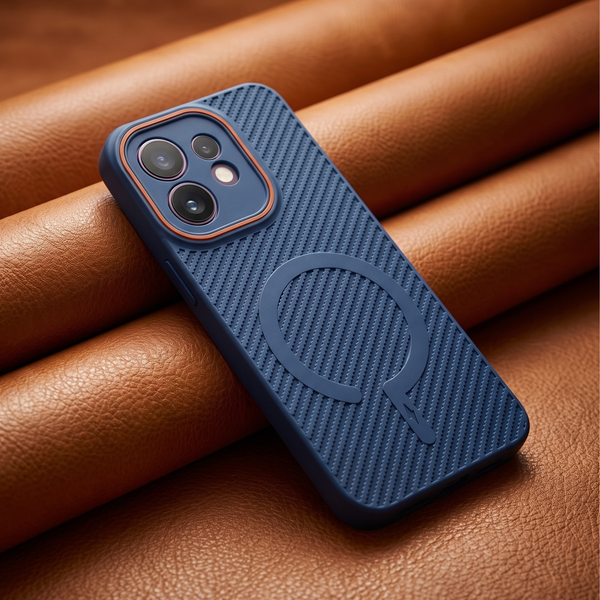 Gripon Dark Blue Silicone Case for Oppo Reno 16