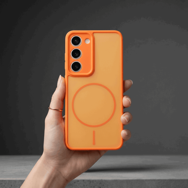 GripMate Orange Silicone case for Samsung S23