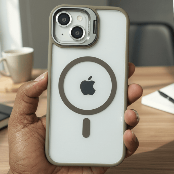 Grey XINREEU Transparent Case for Apple iphone 14 Plus