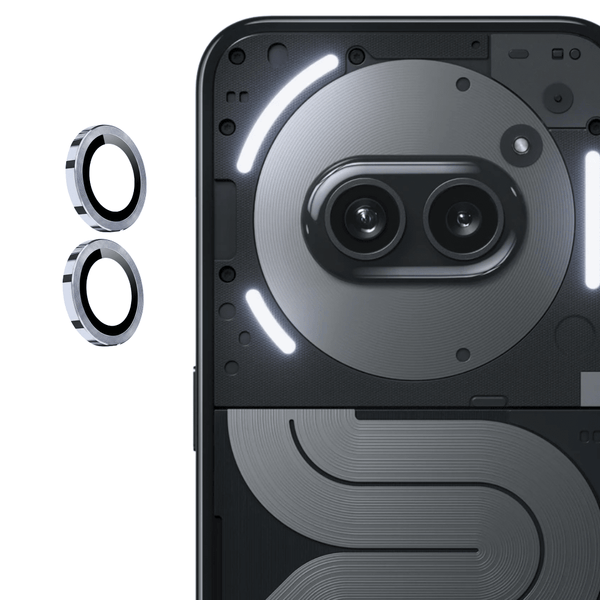 Silver Metallic camera ring lens guard for Nothing Phone 2a Plus