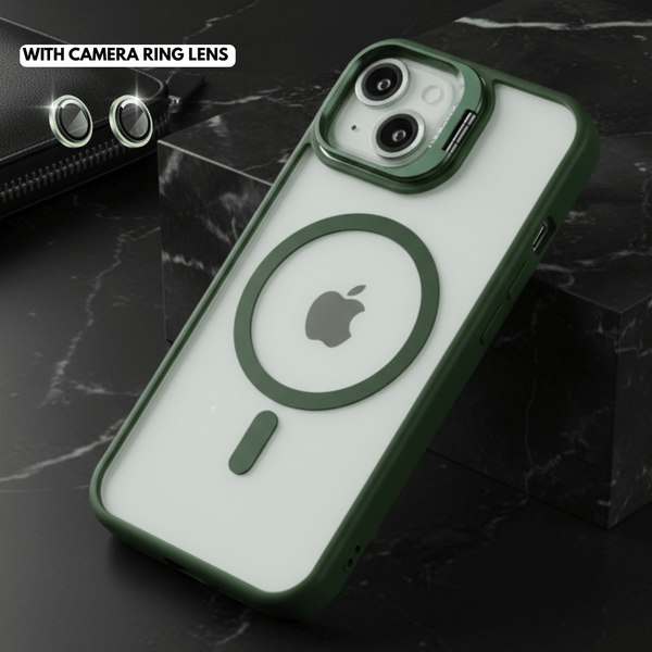 Dark Green XINREEU Transparent Case for Apple iphone 14 Plus