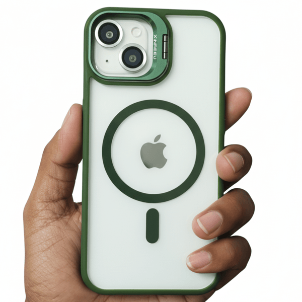 Dark Green XINREEU Transparent Case for Apple iphone 14 Plus