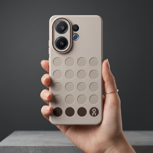 Stack Grey Silicone Case for Vivo V60
