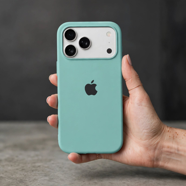 Sea Green Original Silicone case for Apple iphone 18 Pro Max