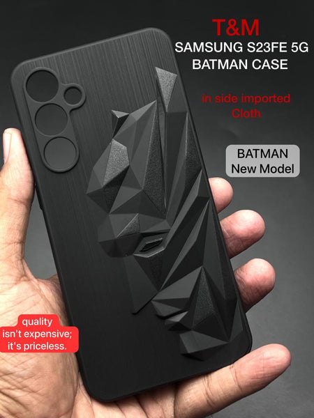 Superhero Engraved logo silicon Case for Samsung S23 FE